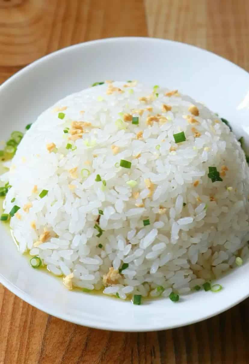 Arroz com Alho e Cebolinha