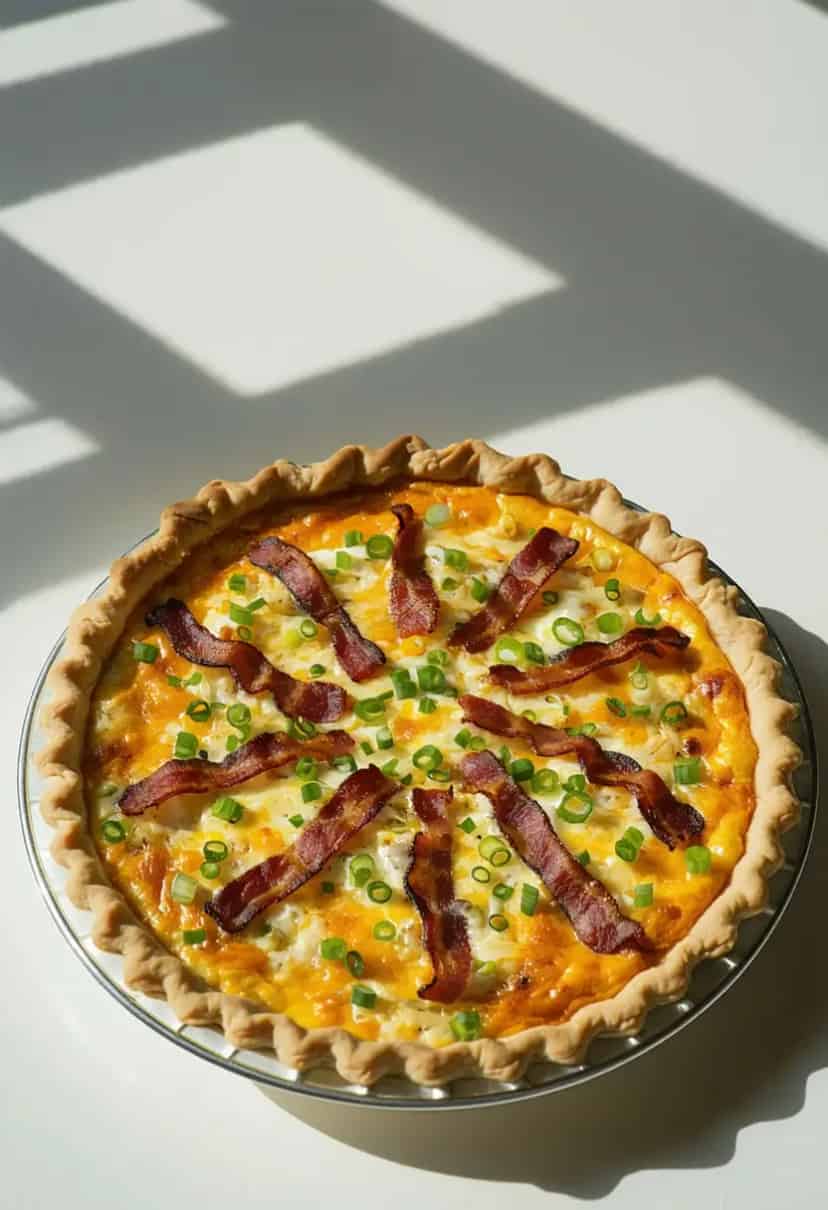 Quiche de Bacon e Queijo