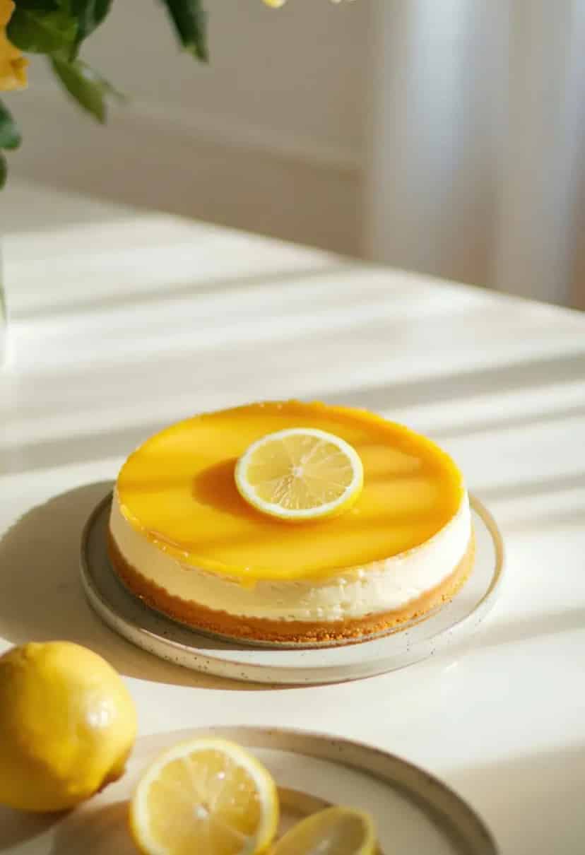 Cheesecake Assado de Limão