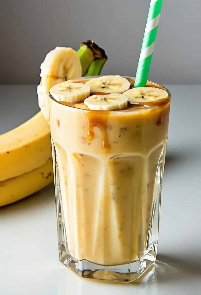 Smoothie de Banana e Manteiga de Amendoim