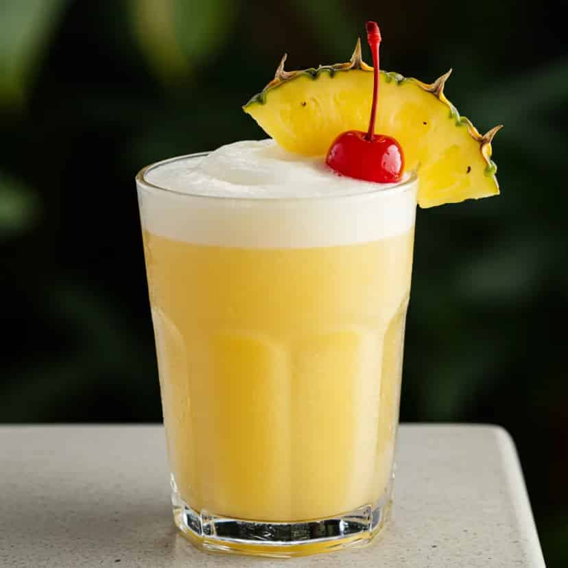 Batida de Abacaxi com Coco