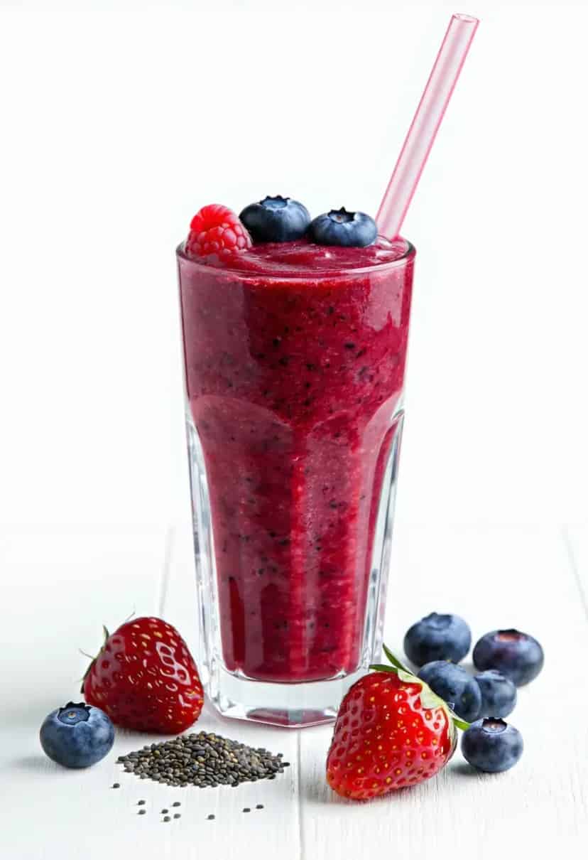 Smoothie Explosão de Frutas Vermelhas