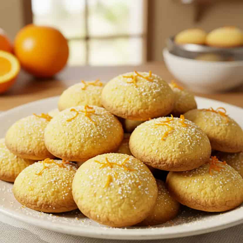 Biscoito amanteigado de laranja
