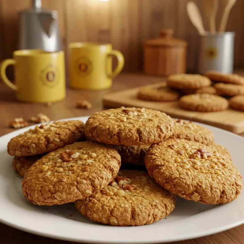 Biscoito de aveia e mel