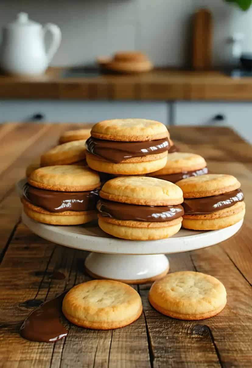 Biscoitos de Ganache com Leite Condensado