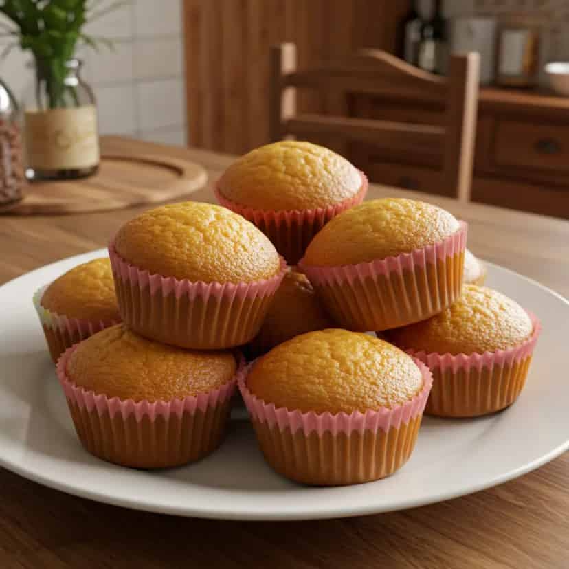Bolinho de Proteína de Baunilha