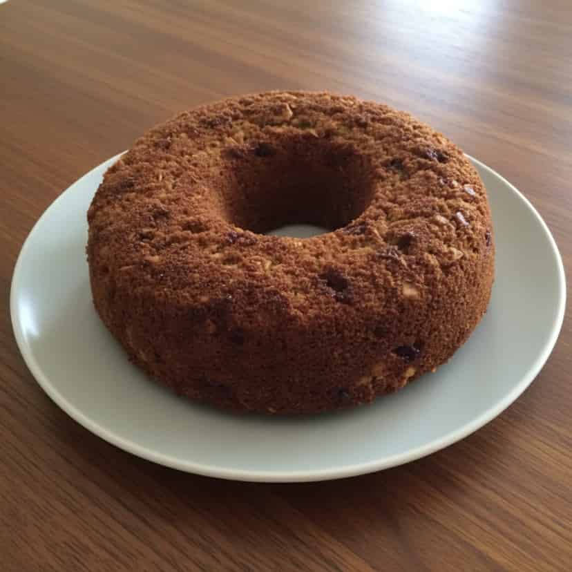 Bolo de aveia saudável