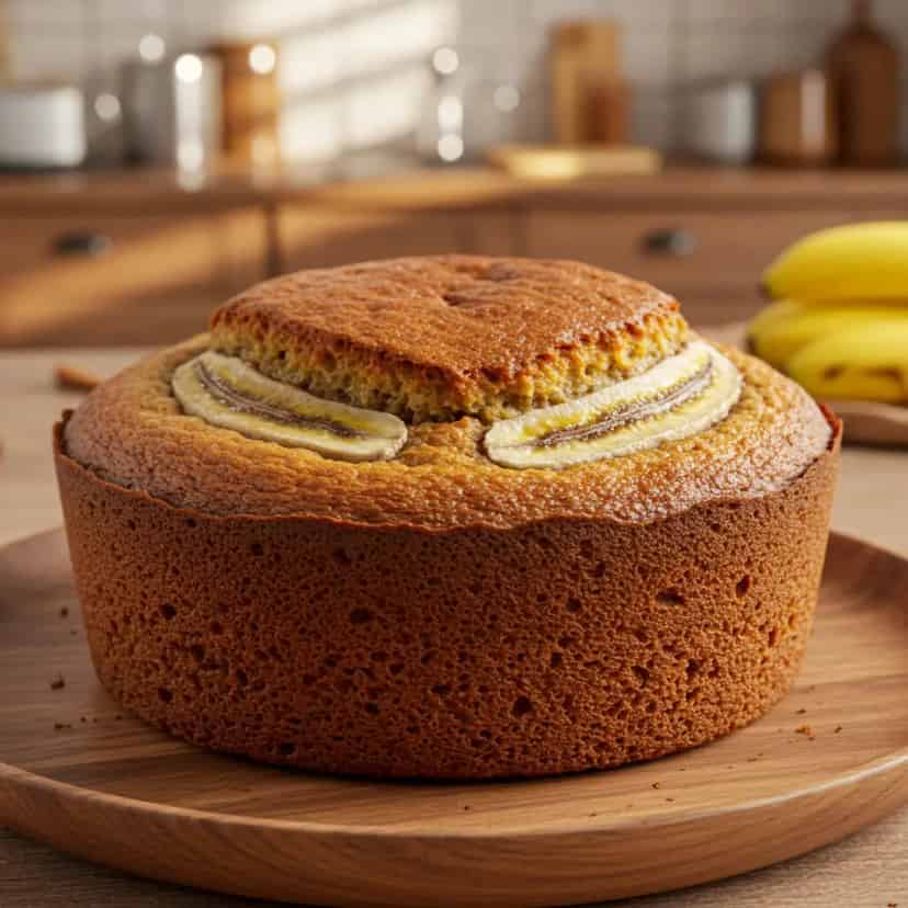 Bolo de banana com farinha de rosca