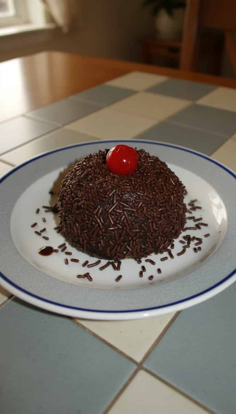 Bolo de caneca de chocolate