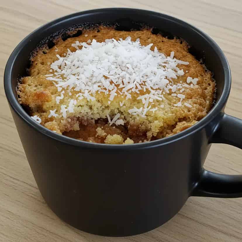 Bolo de caneca de nutella simples