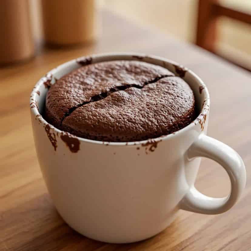 Bolo de caneca sem ovo