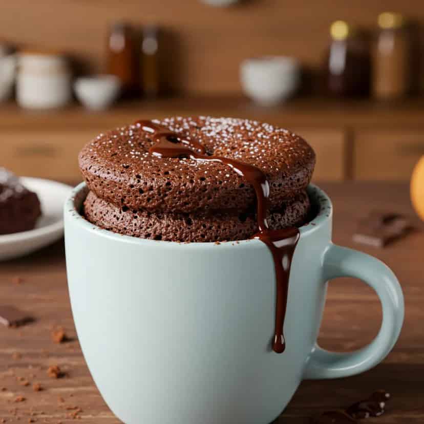 Bolo de caneca sem ovo