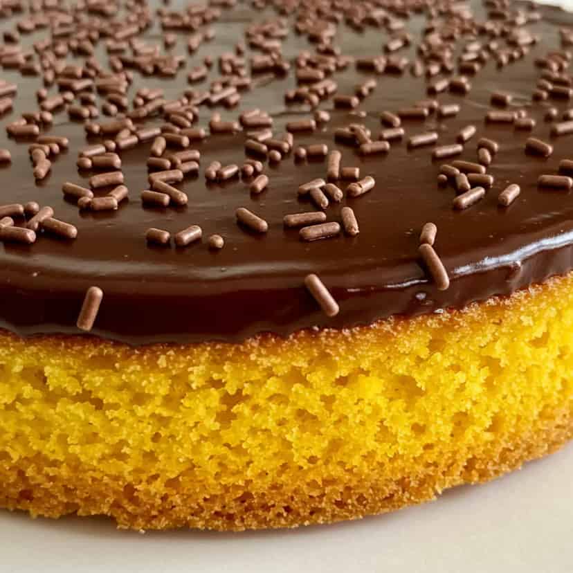Bolo de cenoura e aveia