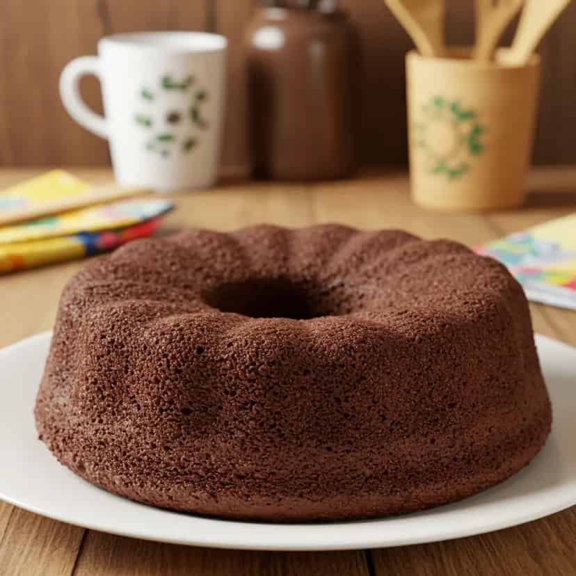 Bolo de chocolate de liqüidificador