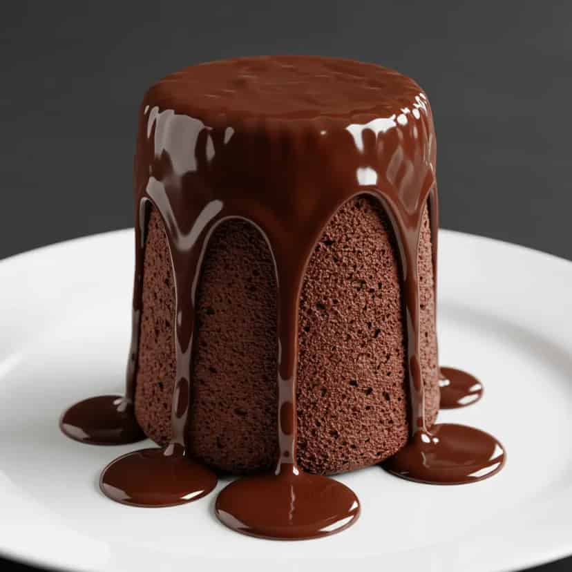 Bolo de chocolate na caneca