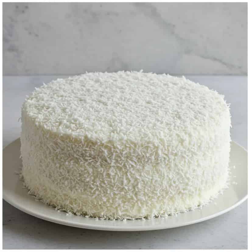 Bolo de coco com doce de leite