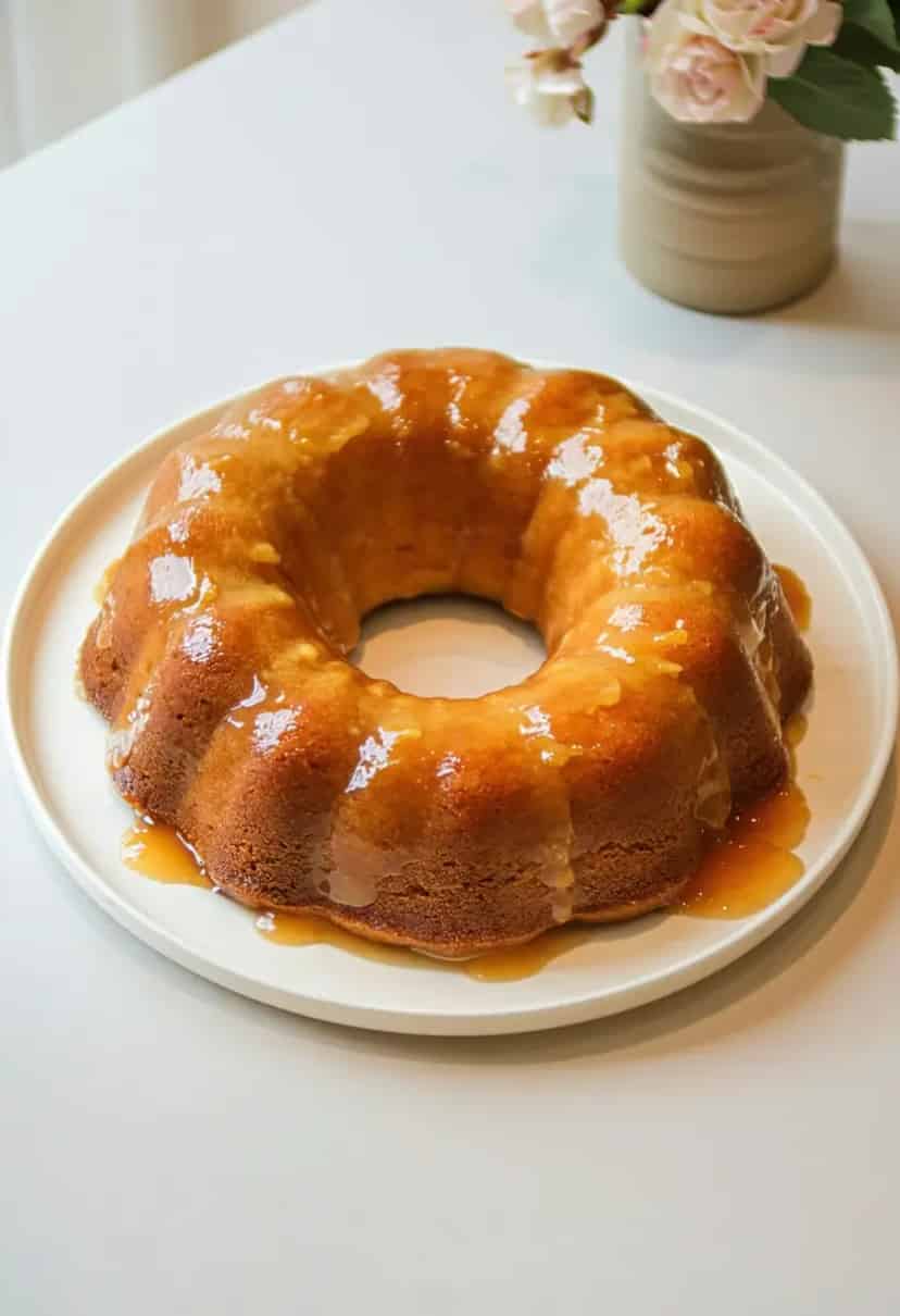 Bolo de Fubá com Goiabada