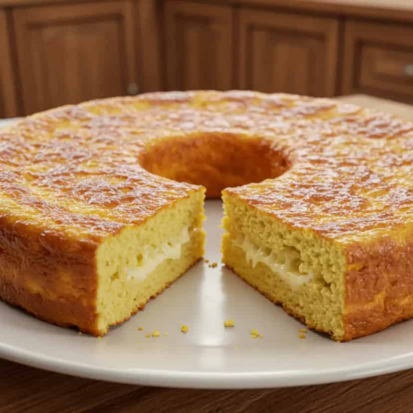 Bolo de polvilho e queijo