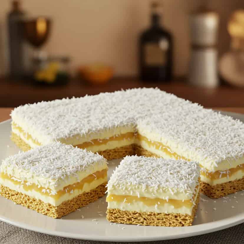 Bolo Gelado de Coco Sem Assar