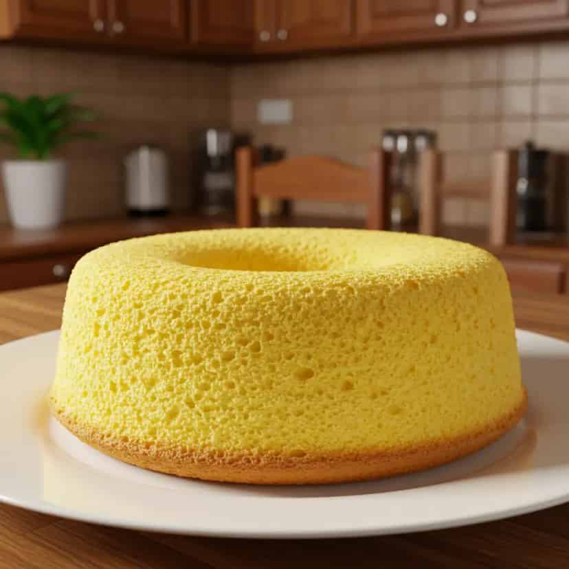 Bolo pão-de-ló tradicional