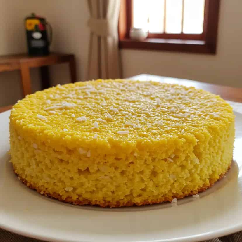Bolo queijadinha de micro-ondas