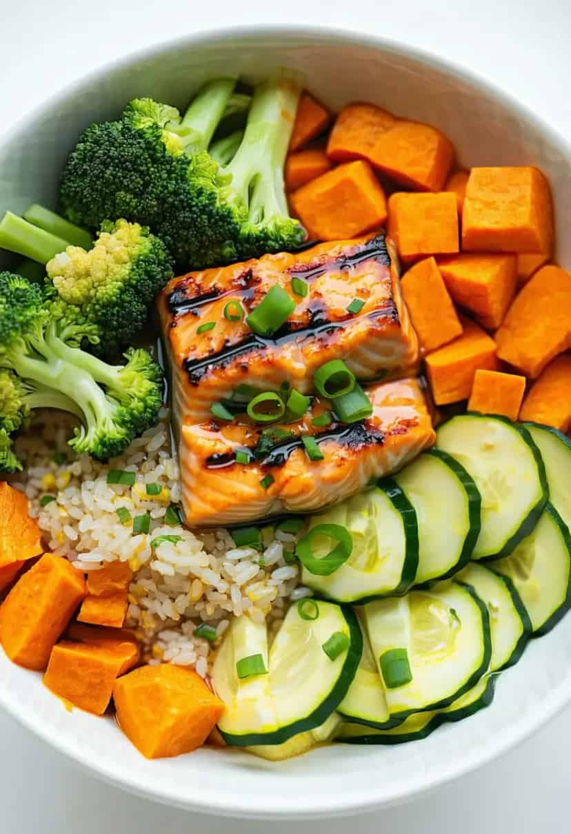 Bowl de Salmão com Legumes