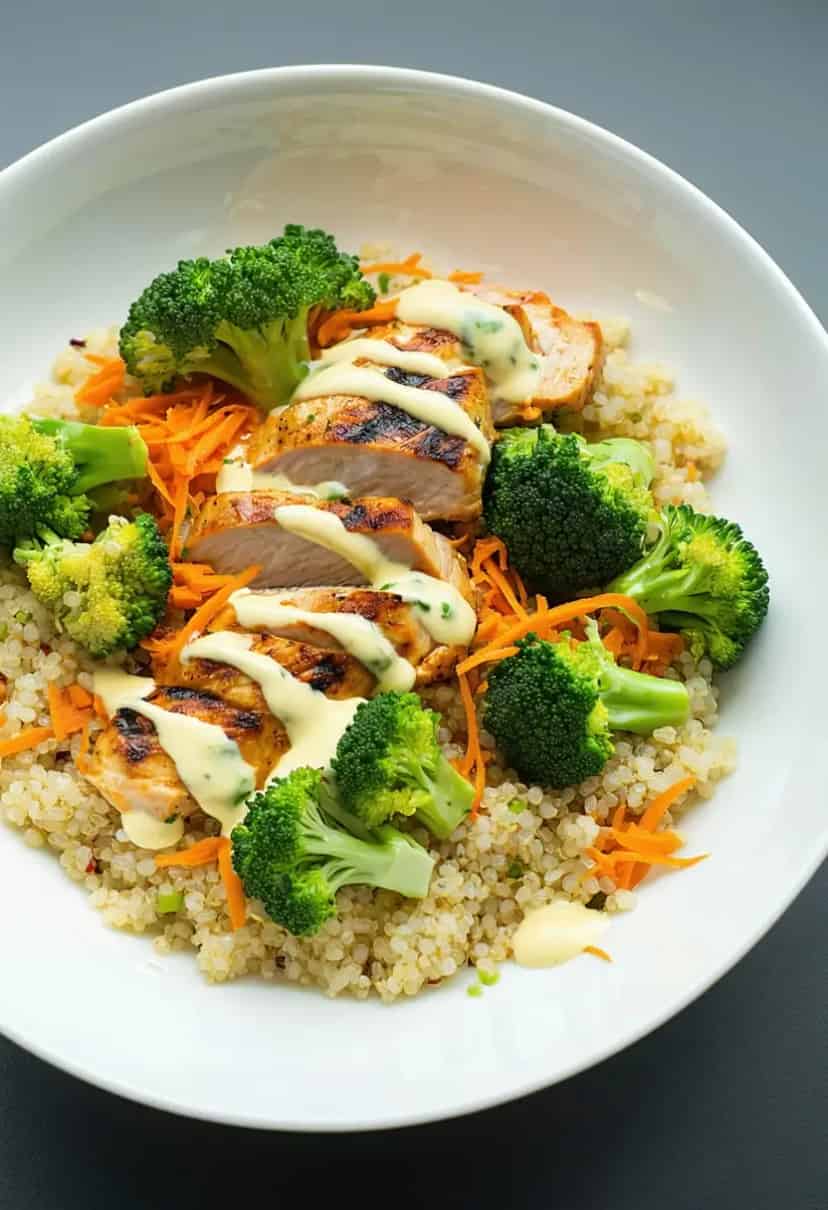 Bowl Proteico com Molho Gorgonzola
