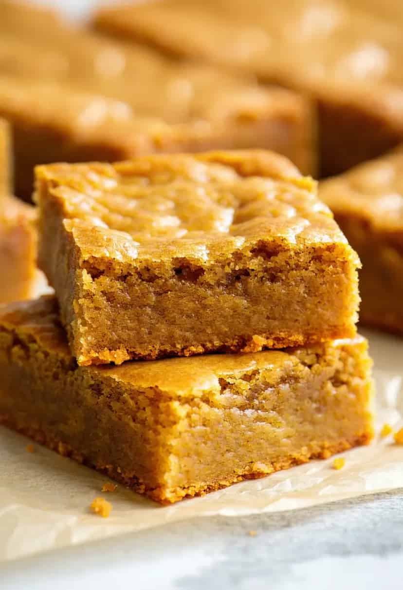 Blondies de Açúcar Mascavo