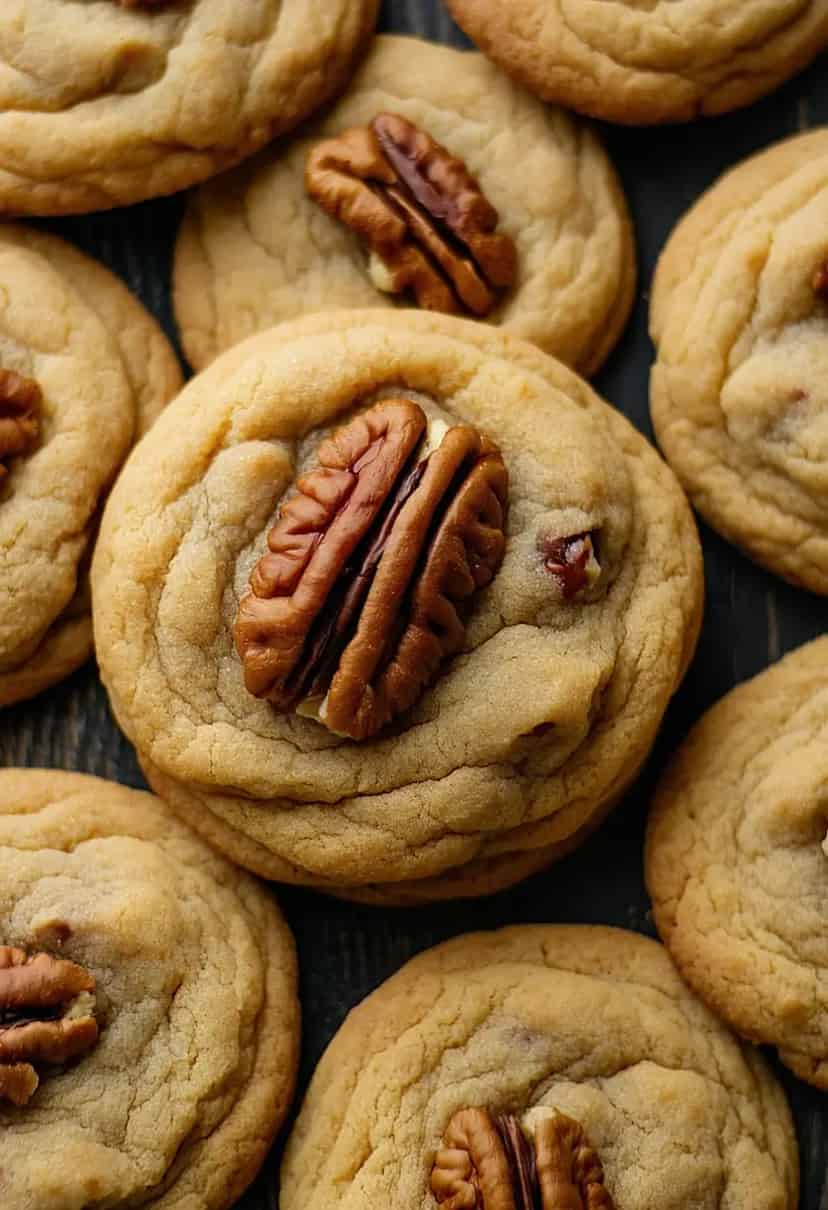 Biscoitos de Noz Pecã com Açúcar Mascavo