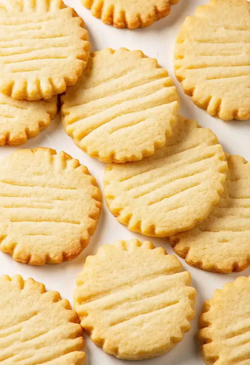 Biscoitos Shortbread Manteigados