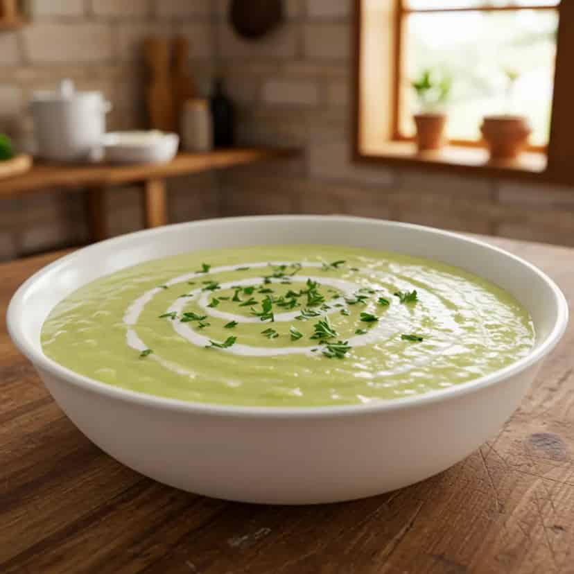 Caldo de alho-poró