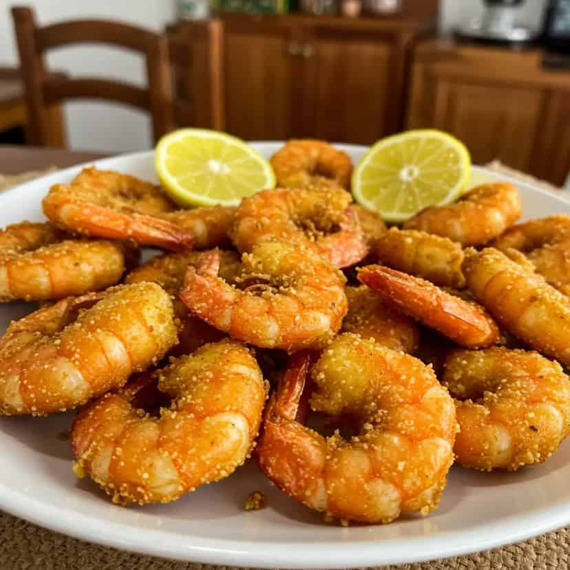 Camarão frito