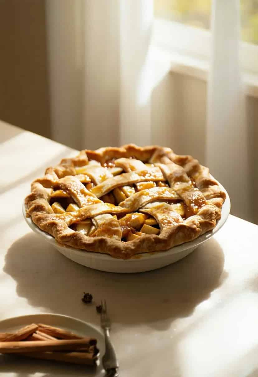 Torta de Maçã com Caramelo