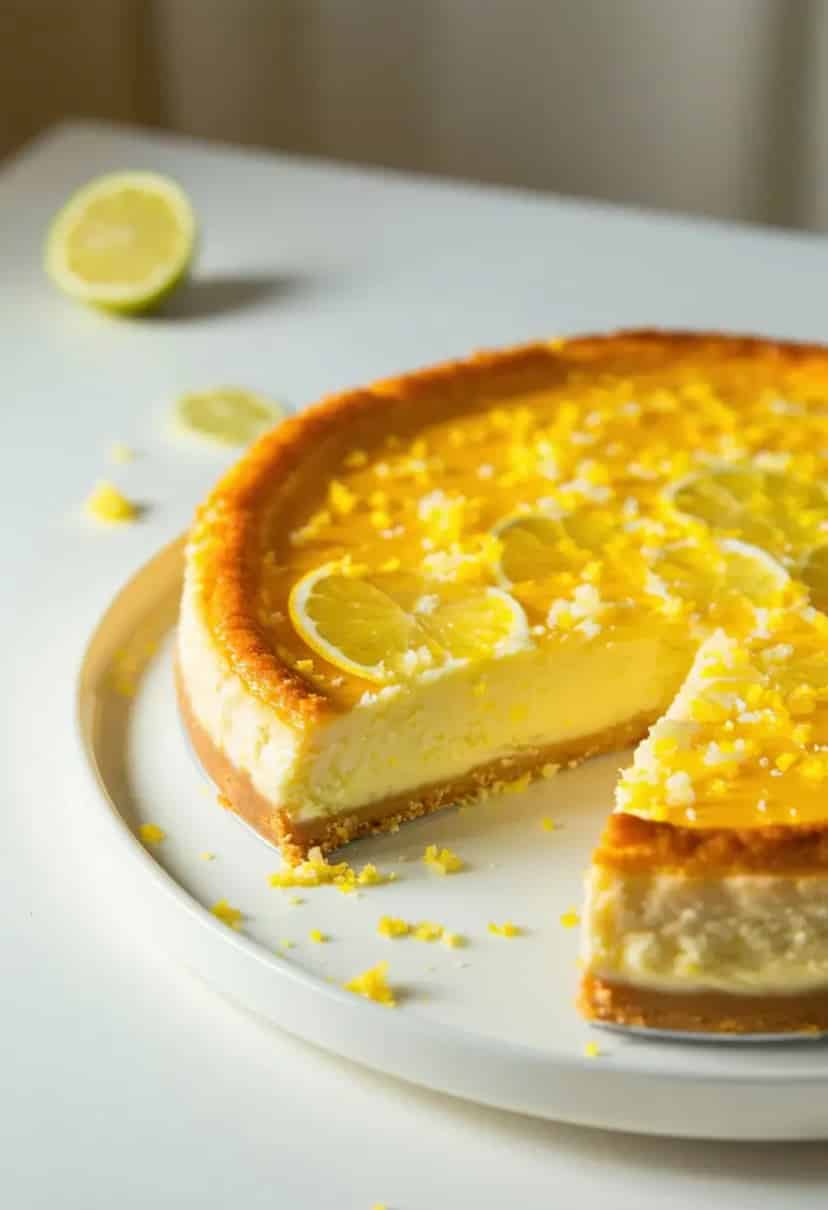Cheesecake de Limão Cremoso