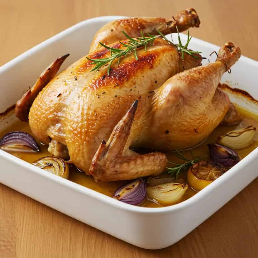 Chester Assado com Molho Aromático