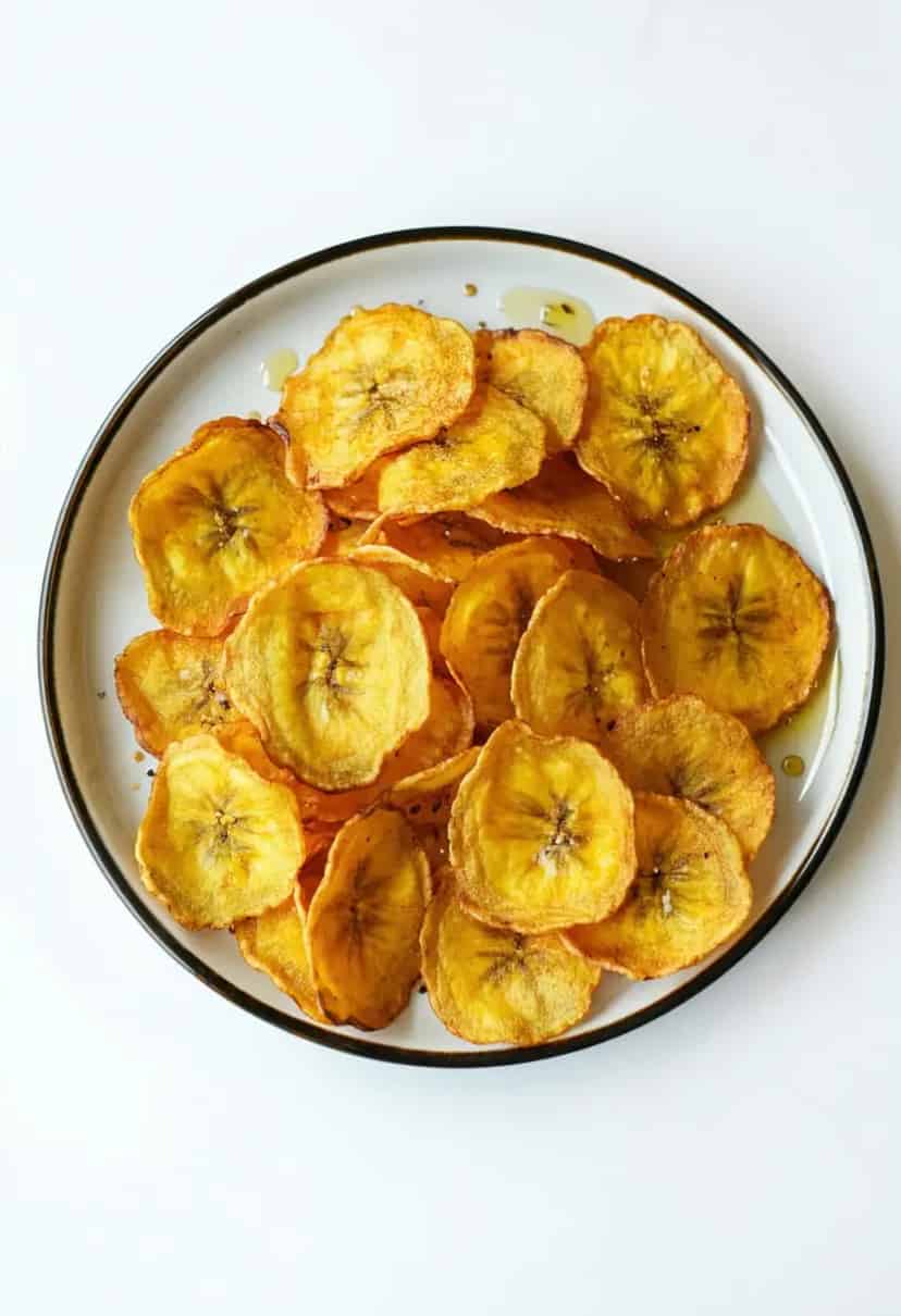 Chips de Banana da Terra Assada