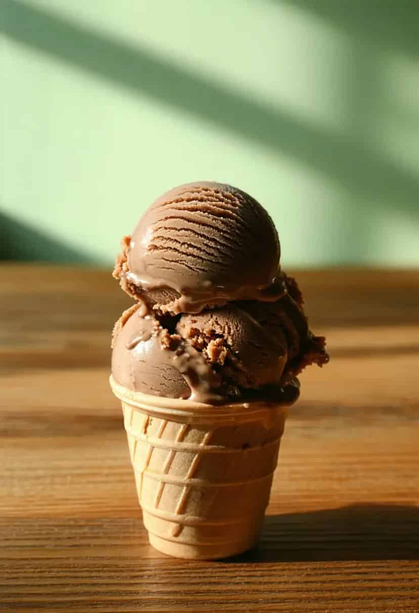 Sorvete de Chocolate e Hortelã