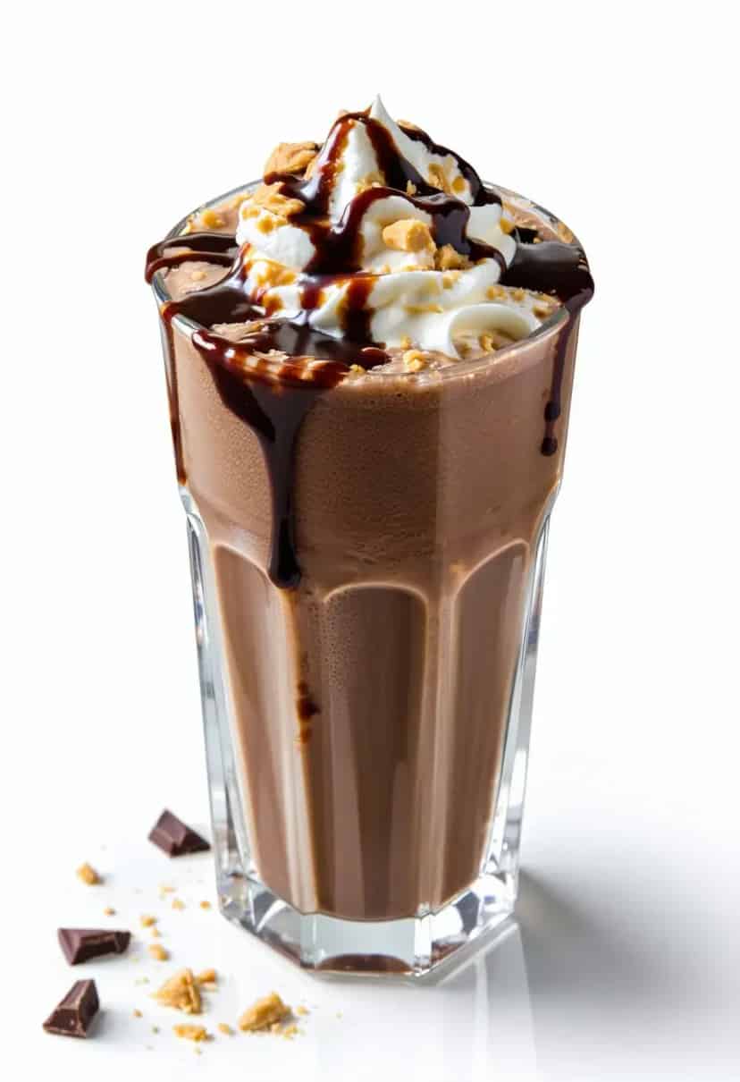 Milkshake de Chocolate e Manteiga de Amendoim