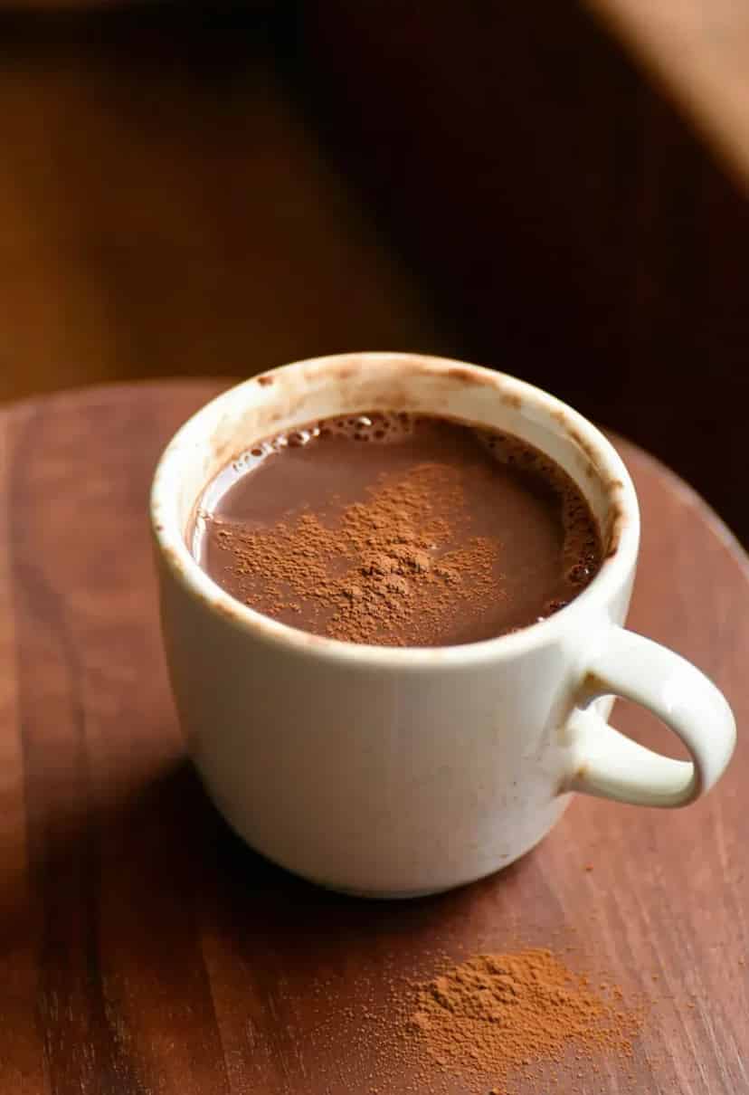 Chocolate Quente com Creme de Leite