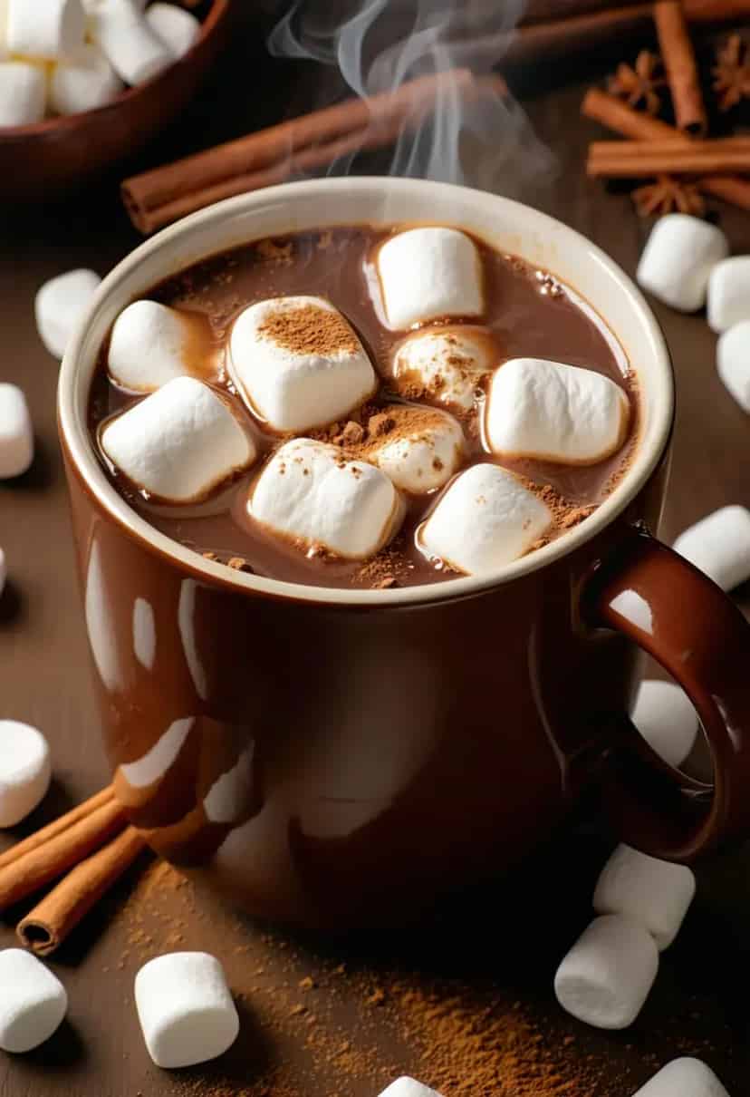 Chocolate Quente com Marshmallow