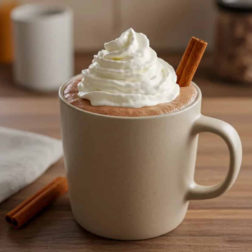 Chocolate Quente Cremoso com Canela