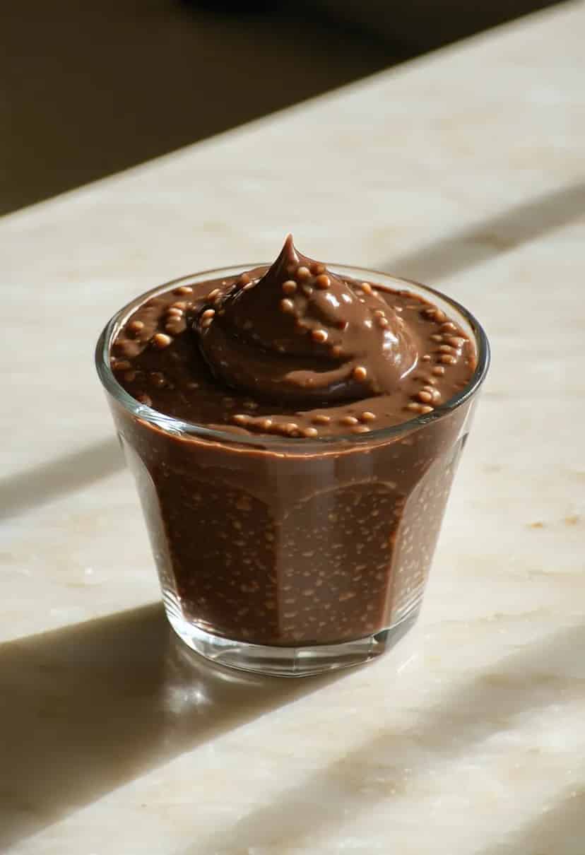 Pudim de Tapioca com Chocolate
