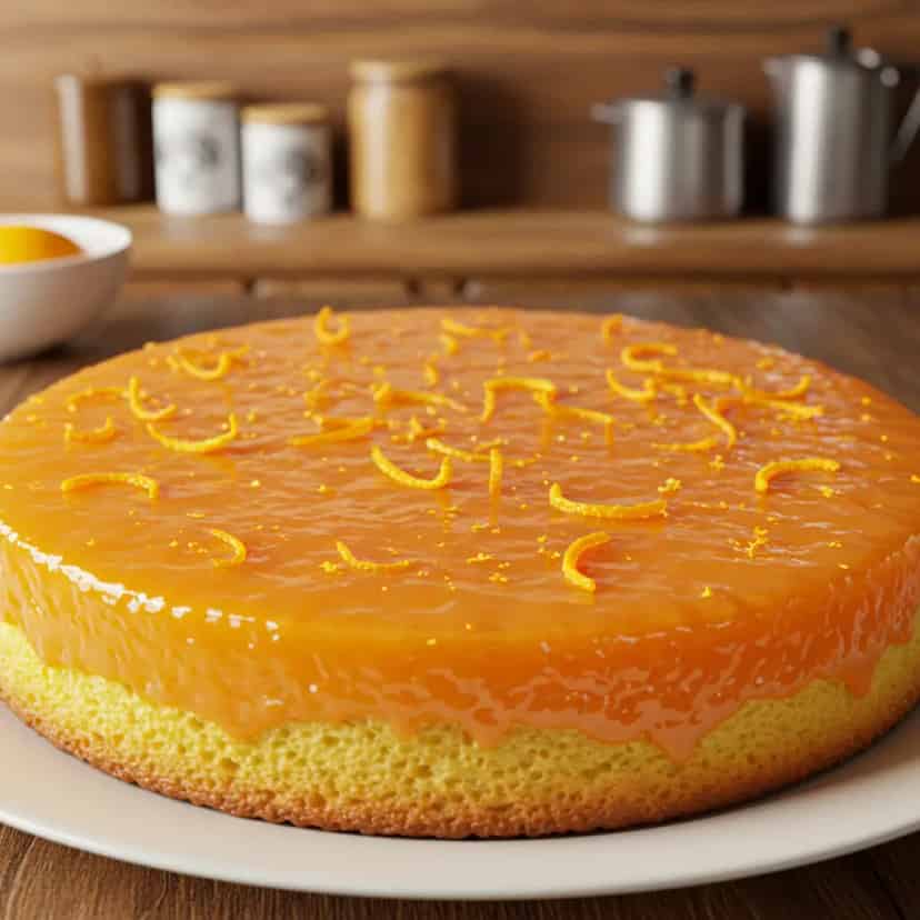 Cobertura de bolo de laranja