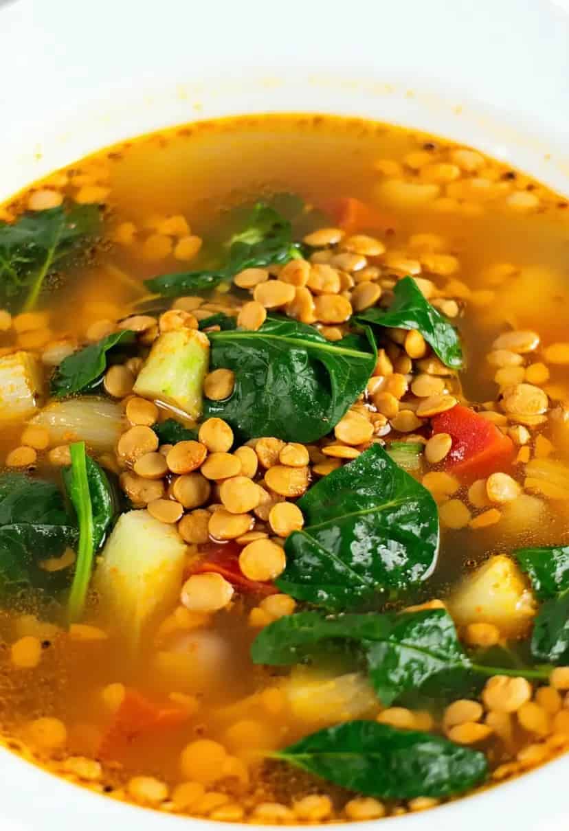 Sopa de Lentilhas com Curry de Coco