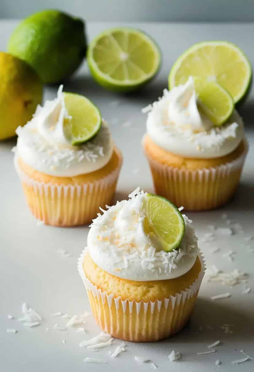Cupcakes de Coco e Limão
