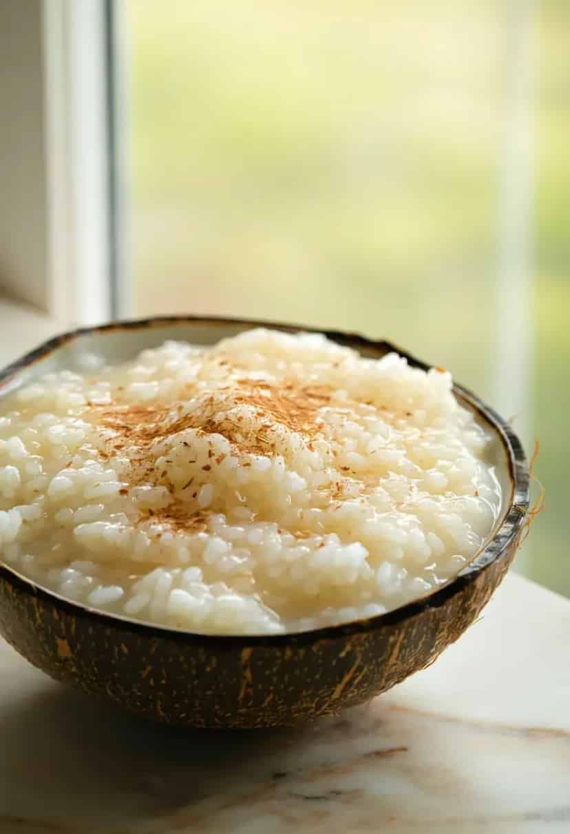 Pudim de Arroz com Coco