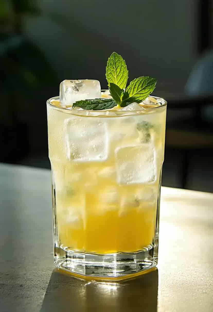 Coquetel de Limão com Gelo