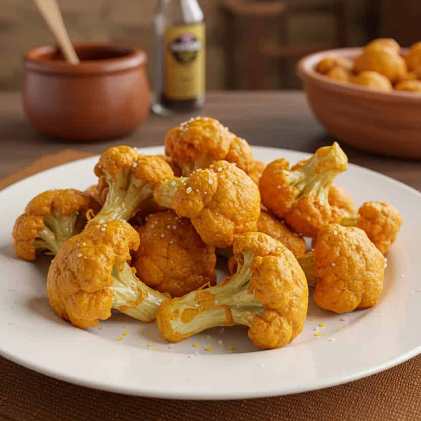 Couve - flor frita