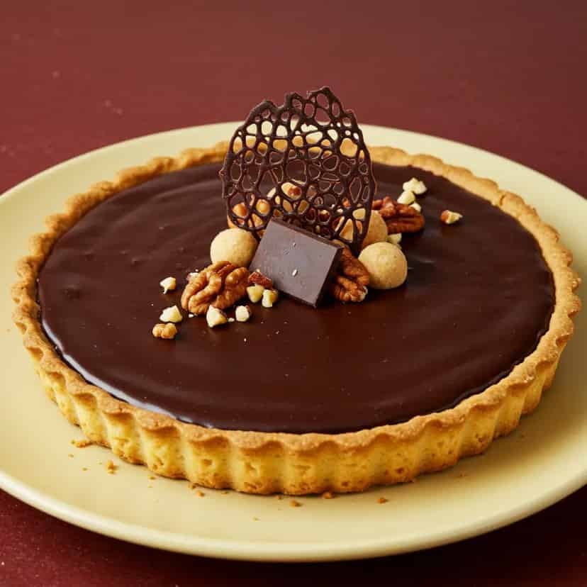 Crostata Natalina de Nozes e Chocolate