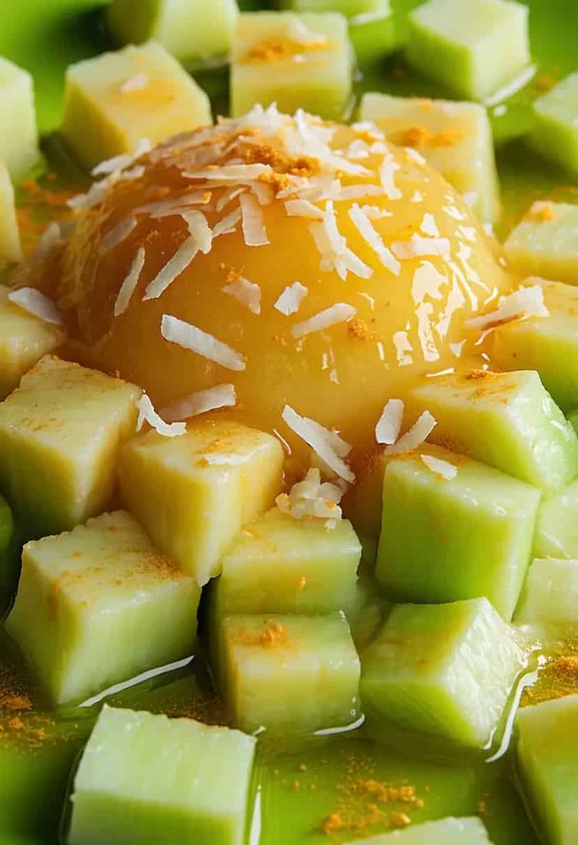 Doce de Mamão Verde com Coco